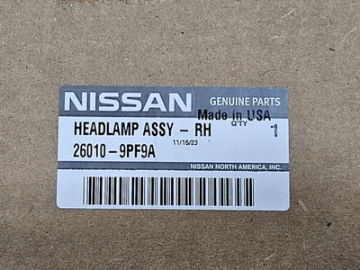 Conjunto de faros delanteros Pathfinder 2017-2020 genuino OEM Nissan 26010-9PF9A pasajero derecho Foto 1 de 4