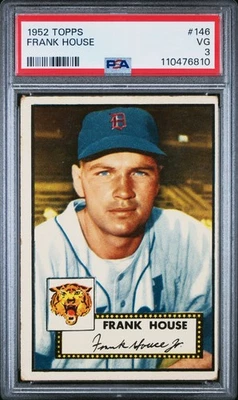 1952 Topps Frank House #146 PSA 3 VG Detroit Tigers - Image 1 of 2