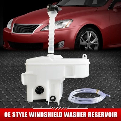 FOR 06-15 LEXUS IS250/350/F WINDSHIELD WASHER FLUID RESERVOIR TANK+LEVEL SENSOR - Image 1 of 3