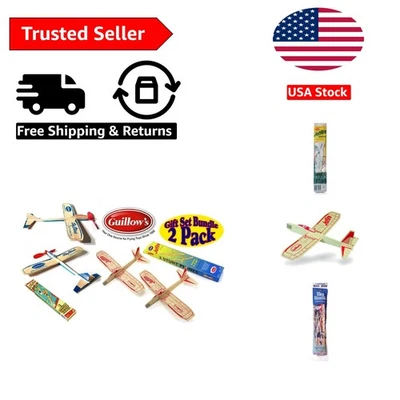 Fun Balsa Wood Gliders Gift Bundle – 4 Planes for Kids 8+ - Ideal Party Favor - Image 1 of 4