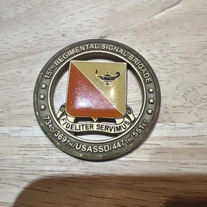 CHALLENGE COIN 15TH REGIMENTAL SIGNAL BRIGADE USASSD FOR EXCELLENCE - Picture 1 of 9