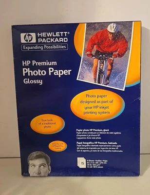 HP C6039A 15 Sheets 8 1/2" x 11" Premium Glossy Photo Paper 7.5 mil-New - Image 1 of 2