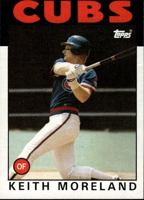 1986 Topps #266 Keith Moreland Chicago Cubs - Image 1 of 2