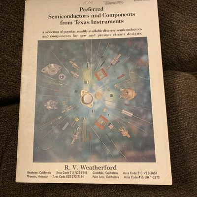 Preferred Semiconductors & Components Catalog 1968-69 Texas Instruments Vintage - Image 1 of 4