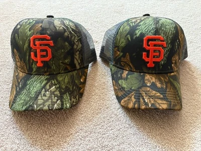 Lot Of 2 San Francisco Giants Promotional Camo Hats - Image 1 of 4
