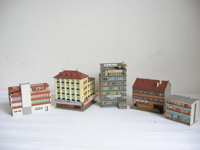 SM94* FALLER N Konvolut Häuser 4 Stück gebaut - Bild 1 von 4
