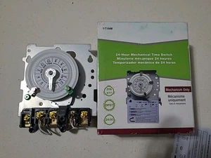 Temporizador bomba piscina. Interruptor DPST 208-277V 40A. Programación mecánica 24 horas  - Imagen 1 de 4