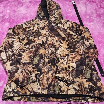 FieldStaff by Mossy Oak Men's Large Camo Full Zip Hooded Hunting Jacket Fleece - Image 1 of 4