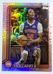 2025 Topps - Ron Holland #42 - Fanatics Exclusive Topps Foil  - Detroit Pistons - Picture 1 of 2