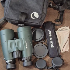 Celestron Nature DX 10x56 Binoculars complete with case, covers, strap and cloth - Picture 1 of 13
