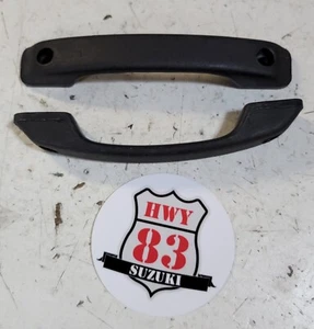 86-95 Suzuki Samurai NEW DOOR PULL HANDLES Black plastic GRAB handle Left right - Picture 1 of 2