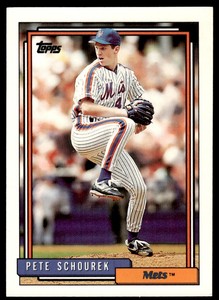 1992 Topps Pete Schourek New York Mets #287
