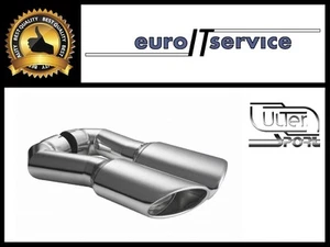 NEUF TOP MUFFLER TIPS pour Audi Q7 05-17 - NX27.1 - SILENCER TAIL PIPE 120x80mm - Imagen 1 de 3