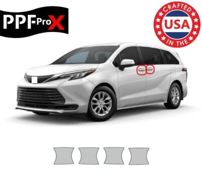 Película de protección de pintura precortada PPF para manija de puerta para Toyota Sienna 2021-2025 Foto 1 de 3