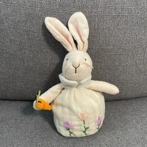 Russ Bunny Rabbit 6" Stuffed Plush Cloth Easter Decor Judy Lynn Collection Bu - Picture 1 of 8