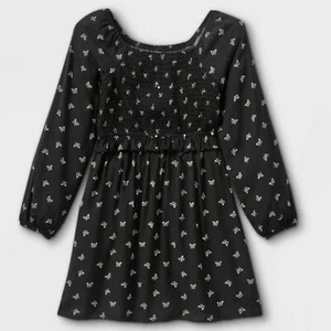 Art Class Girls Dress Size 14 16 Smocked Butterfly Print boho Fall NWT XL - Picture 1 of 4