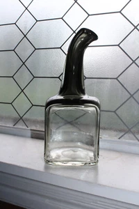 Vintage Mid Century Murano Glass Decanter Smoke Gray - Picture 1 of 6