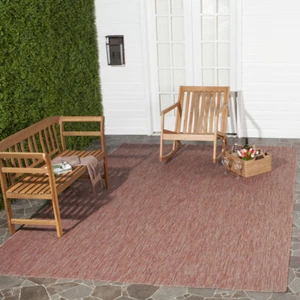 SAFAVIEH Outdoor CY8520-36522 Courtyard  Red / Red Rug - Picture 1 of 31