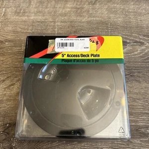 JR Products 31035 - 6.8"D Black Round Access/Deck Plate - Picture 1 of 2