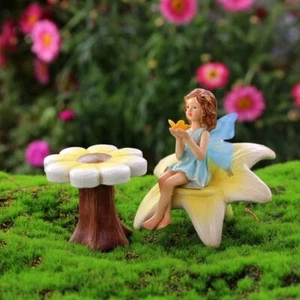 Creative Fairies Miniature Figurines Resin Garden Sculptures Gift - Picture 1 of 12