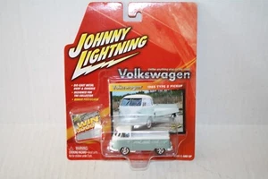 1965 VOLKSWAGEN TYPE 2 PICKUP DIECAST-1/64-NICE-GREEN-PACKAGE-2004 JOHNNY LIGHTN - Picture 1 of 3