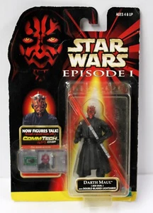 Star Wars Episode 1 Darth Maul Jedi (RARE) Figure Hasbro CommTech 1998 Sealed - Picture 1 of 3