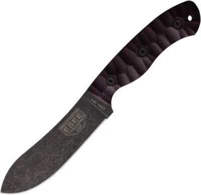 Cuchillo de hoja fija ESEE JG5 Borgoña Lino Micarta 1095 Acero al Carbono JG5LM Foto 1 de 2