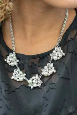 Paparazzi Jewelry Accessories - HEIRESS of Them All - White Necklace - Image 1 of 3