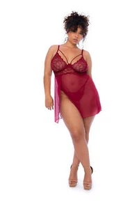 Mapale 7555X Plus Size Semi-Loose Silhouette Babydoll - Picture 1 of 8
