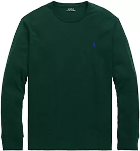 Polo Ralph Lauren Men's Crew Neck Long Sleeve Tee Green Size X-Large - Picture 1 of 5