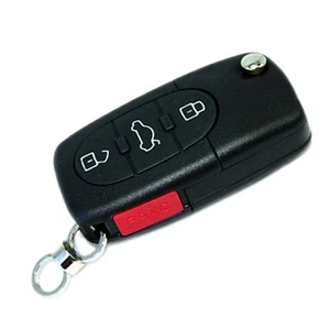 Faltbar Klapp Schlüssel Fob für Audi A8 2000 2001 00 01 Fernbedienung Case Mit 4 - Bild 1 von 2