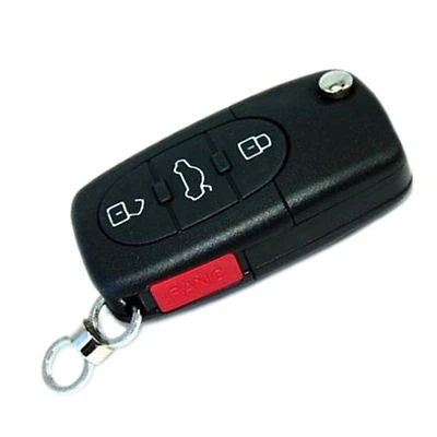 Faltbar Klapp Schlüssel Fob für Audi A8 2000 2001 00 01 Fernbedienung Case Mit 4 - Bild 1 von 2