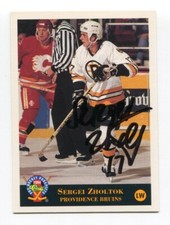 1994 Classic Pro Prospects Sergei Zholtok Signed Card Hockey Autograph AUTO #226