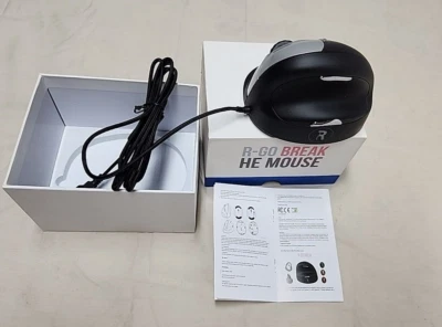 Ergonomic Computer Mouse Integrated Break Software Rt Hand Med/Lg R-Go Wired NEW - Image 1 of 4