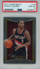 Graded 2012-13 Panini Select Damian Lillard #150 Rookie Basketball Card PSA 10