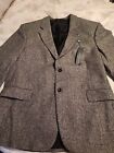 Men's Vintage Oscar De La Renta Wool Dress Jacket Grey NWT Size 48R