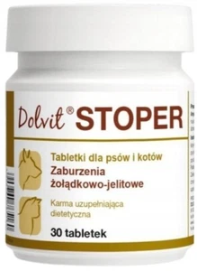 Dolvit Stoper Verdauungsstörungen Tabletten für Hunde und Katzen 30 Tabletten - Bild 1 von 1