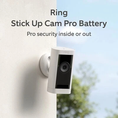 NEW RING Stick Up Cam PRO Battery Indoor Outdoor 1080p Security Camera - White - Image 1 of 4