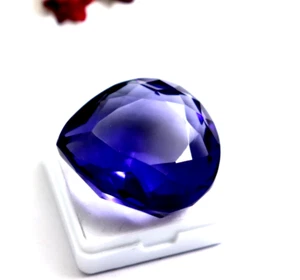 Piedras preciosas naturales sueltas corte de pera de amatista certificado AAA+ 70 quilates oferta de San Valentín - Imagen 1 de 7
