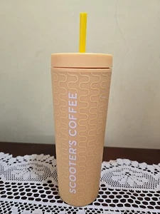 Scooter’s Coffee Cold Cup Yellow Straw 20oz! New! - Picture 1 of 9
