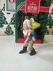 Honest George Washington Christmas Tree Hallmark Keepsake Ornament New In Box - Picture 1 of 15