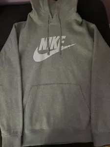 Men's Sportswear Club Fleece Graphic Pullover Hoodie (Grey Heather) (Large Tall) - Picture 1 of 5