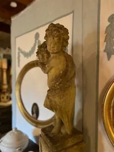 figura statua in pietra putto angelo giardino balcone statua da giardino statua barocca scultura - Foto 1 di 12