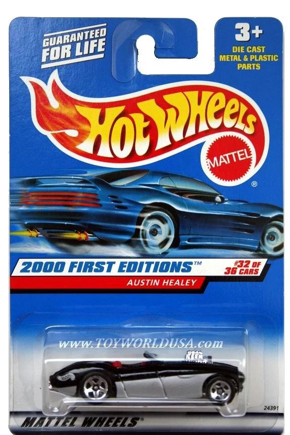 2000 Hot Wheels #92 First Edition Austin Healey blk/silver - Image 1 of 1