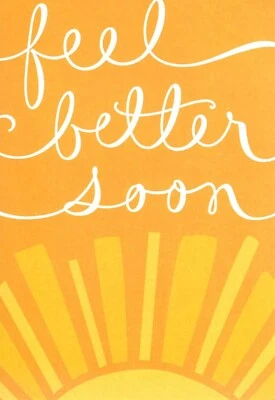 Get Well Soon Sunny Ray of Sun Sunshine Feel Better Soon Hallmark Greeting Card - Image 1 of 3