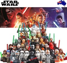Star Wars LEGO figs & MOC Vader Yoda Luke Leia Ren Mandalorian C3PO Solo Clone