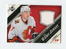 05-06 UPPER DECK UD GAME JERSEY CHUCK KOBASEW FLAMES *63859
