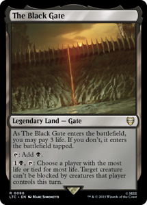MTG The Black Gate [Commander: Tales of Middle-Earth, Near Mint]