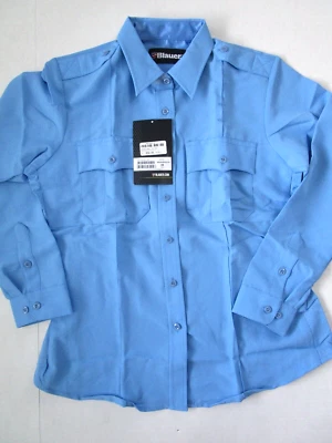 Blauer Super Shirt Long Sleeve Womens 38 Reg Polyester Medium blue Vented - Image 1 of 4
