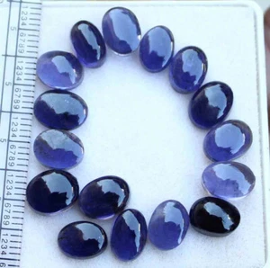 100% Natural Iolite Oval Shape Cabochon Loose Gemstone 26.50 Ct 7.5*9.5 mm - Picture 1 of 4